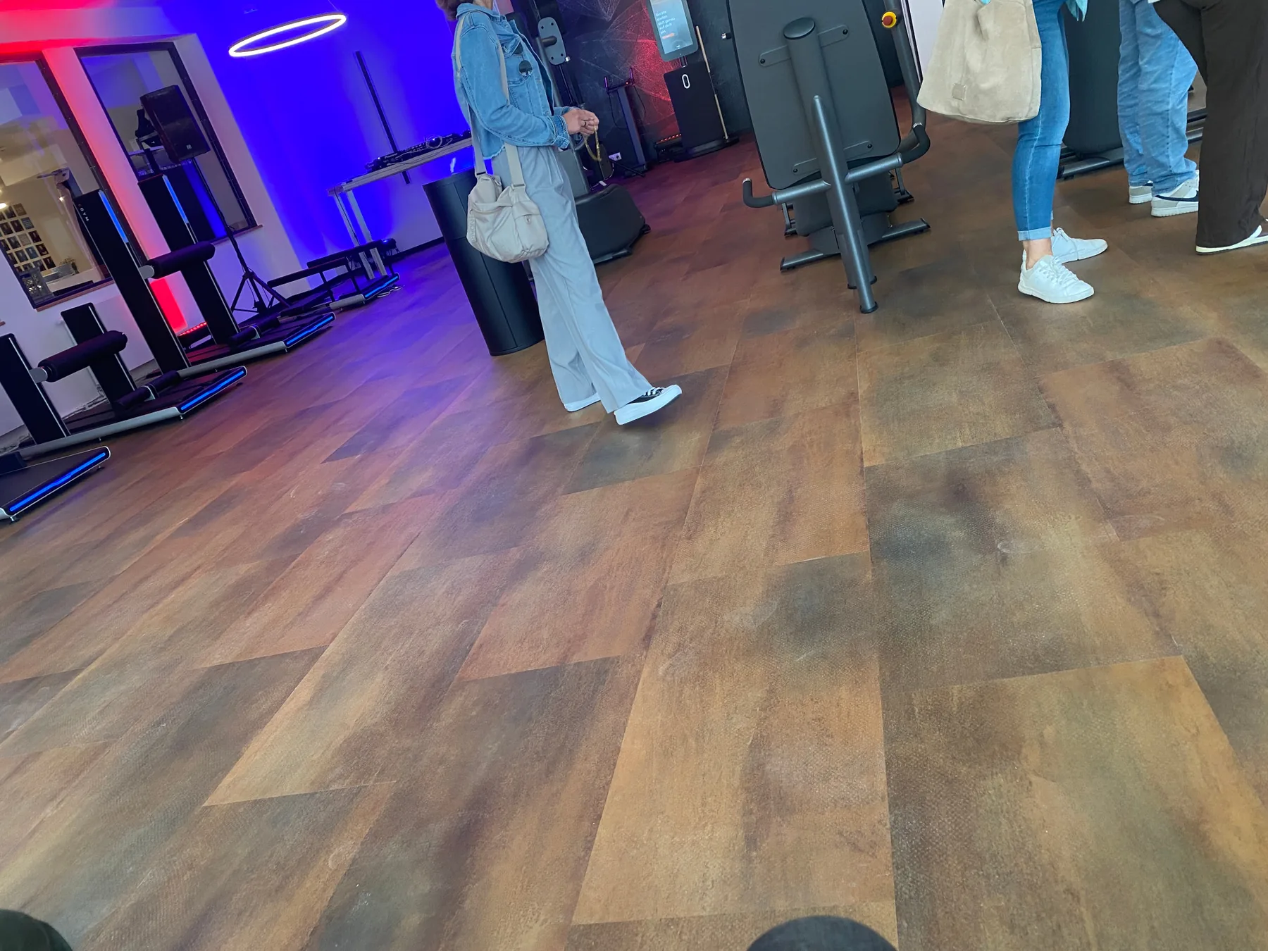 Fertig verlegter Boden im Fitnessstudio in Bayreuth